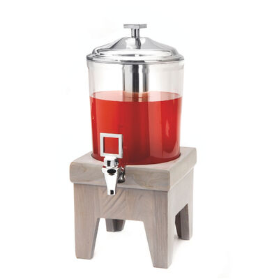Steelite DWH Fusion Buffet System: Juicer Wood Base - 6.6 L (7 qt) - Grey Wash Teak