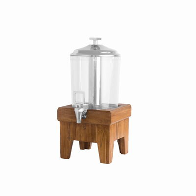 Steelite DWH Fusion Buffet System: Juicer Wood Base - 6.6 L (7 qt) - Natural Teak