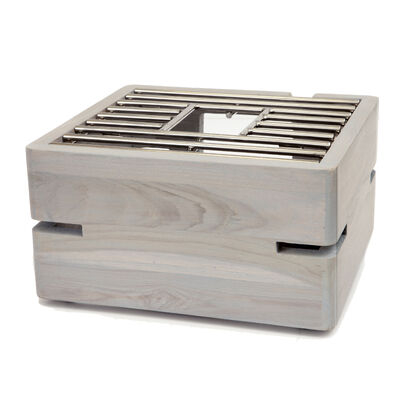 Steelite DWH Fusion Buffet System: Fusion Buffet Riser - 27.9 cm x 15.2 cm (11Inch x 6Inch) - Grey Wash Teak