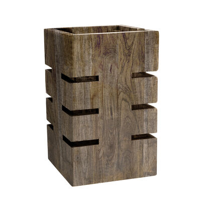Steelite DWH Fusion Buffet System: Fusion Buffet Riser - 15.2 cm x 30.5 cm (6" x 12") - Ash Grey Teak
