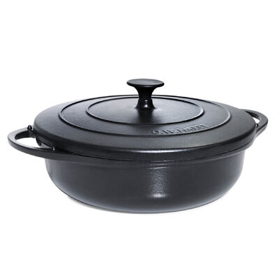 Homestyle Black Cast Iron Dutch Oven 4.7ltr (5qts)