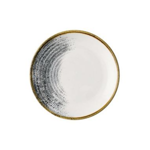 Homespun Accents Black Evolve Coupe Plate 6.5Inch