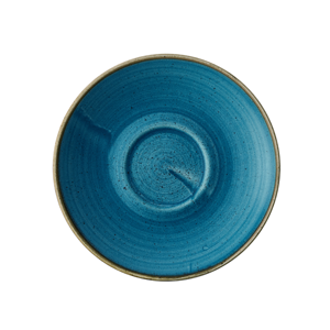 Stonecast Java Blue Cafe Cappuccino Saucer 6.25Inch