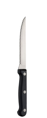 Black Handled Steak Knife