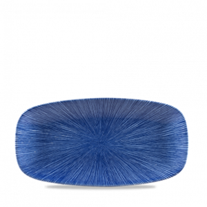 Churchill Studio Prints Agano Blue Chefs Oblong Plate 11 3/4X6Inch