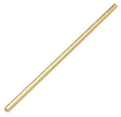 Paper Solid Gold Straw 8Inch (20cm) x250