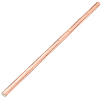 Paper Solid Copper Straw 8Inch (20cm) x250