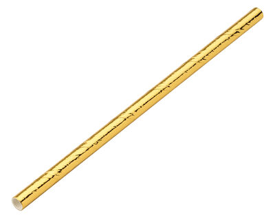 Paper Gold Cocktail Straw 5.5Inch (14cm) 5mm x250