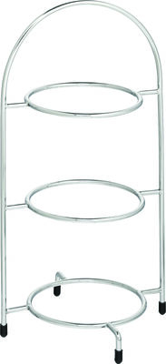 Cake/Plate Stand Chrome 3 Tier 15.5" (39cm)