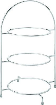 Cake/Plate Stand Chrome 3 Tier 17" (43cm)