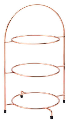 Copper 3 Tier Plate Stand 17" (43cm)