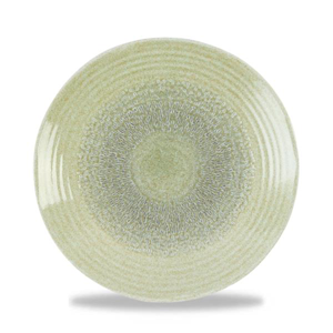 Dudson Harvest Grain Speckle Green  Organic Coupe Plate 10.6"