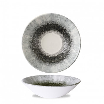 Churchill Super Vit Studio Prints Fusion Black Evolve Deep Coupe Bowl 8 2/3"