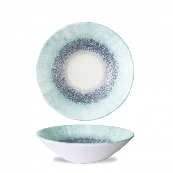 Churchill Super Vit Studio Prints Fusion Blue Evolve Deep Coupe Bowl 8 2/3Inch