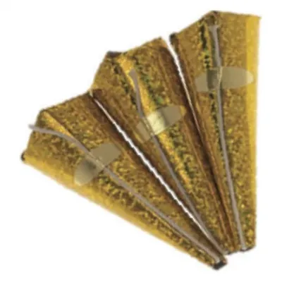 Holographic Adult Party Accessories Gold x72