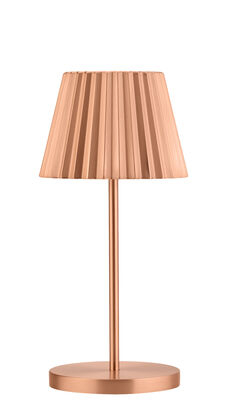 Dominica LED Cordless Lamp 26cm -Brushed Cop-remot