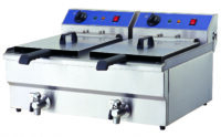Electric Fryer with Tap Countertop Twin Tank 10L 580x530x340mm