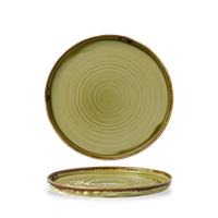 Dudson Harvest Green  Walled Plate 8.67Inch