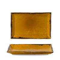 Churchill Harvest Mustard Rectangle Tray 13 1/2 X 9 1/8Inch