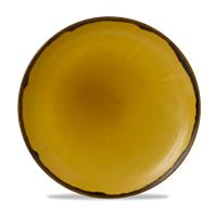 Dudson Harvest Mustard Coupe Plate 12 3/4Inch