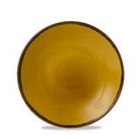Dudson Harvest Mustard  Deep Coupe Plate 10"