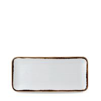 Dudson Harvest Natural Organic Coupe Rect Platter 13 3/4X6 1/4Inch