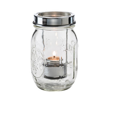 Firefly: Clear Glass Lamp with Cradle and Handle