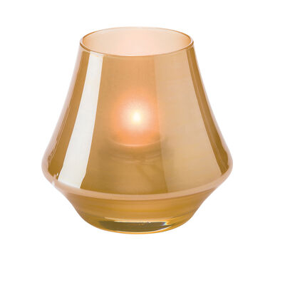 Chime Satin Gold Glass Votive 7 x 8.9cm (2 3/4 x 3 1/2")