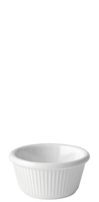 Ramekin Melamine Fluted White 3oz