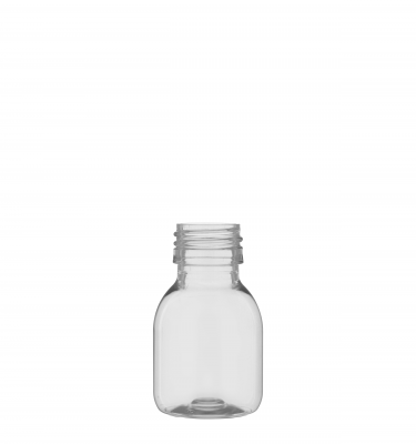 Shot/Juice Bottle Wide Neck Plastic 60ml - Frankie (includes lid)