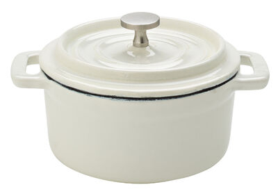 Cast Iron Calico Round Casserole 4Inch (10cm) 8oz