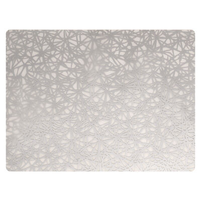 Modern Twist Twine Silver Silicone Placemat 30.5 x 40.6cm (12 x 16")