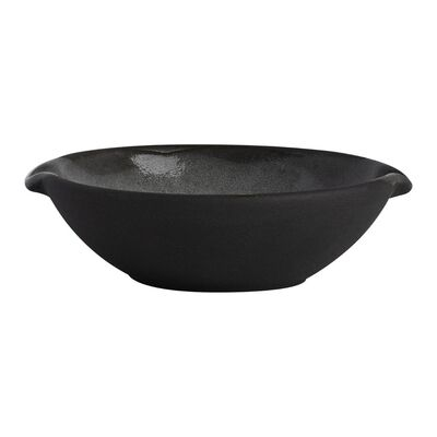 Gembrook Gray Condiment Dish With Double Spout 11 x 10 x 3cm 10cl (4 3/8 x 4 x 1 1/4Inch 1/2oz)