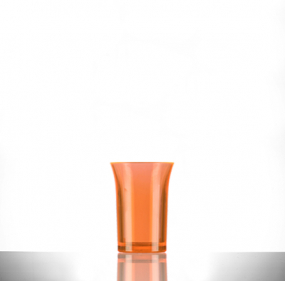 Econ Shot Reusable Neon Orange 25ml UKCA (To Brim) x100