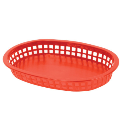 Fast Food Basket Oblong Red 273mm x12