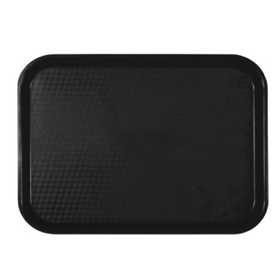 Fast Food Tray Polypropylene Black 13.5x10.5Inch/345x265mm