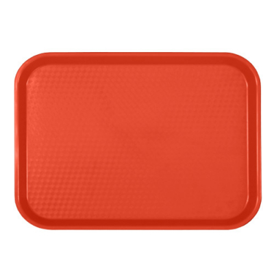 Fast Food Tray Polypropylene Red 13.5x10.5Inch/345x265mm