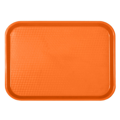 Fast Food Tray Polypropylene Orange 18x14Inch/450x350mm