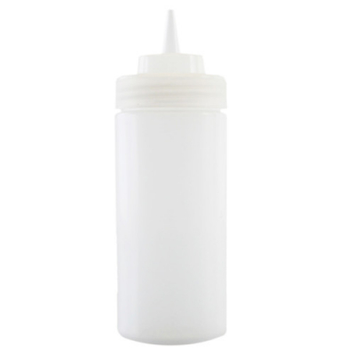Squeeze Sauce Bottle Wide Neck Clear 16oz