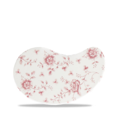 Churchill Rose Chintz Cranberry  Signature Tile 10 5/8X6 5/8Inch