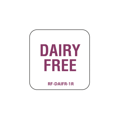 Allergen Dairy Free Label 25mm x1000