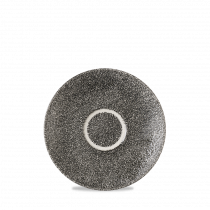 Churchill Super Vit Raku Quartz Black Cappuccino Saucer 6.25Inch