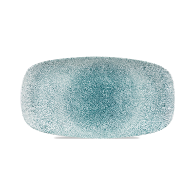 Churchill Raku Jade Green Chefs Oblong Plate 13 7/8X7 3/8Inch