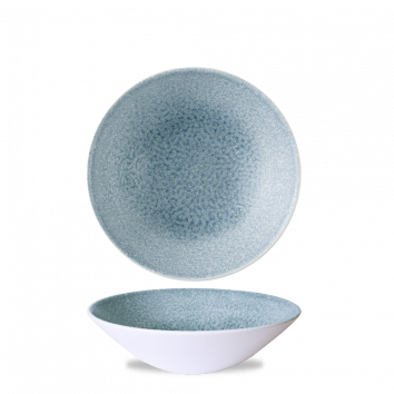 Churchill Super Vit Raku Topaz Blue Evolve Deep Coupe Bowl 7 1/2"