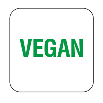 Allergen Vegan Label 25mm x1000