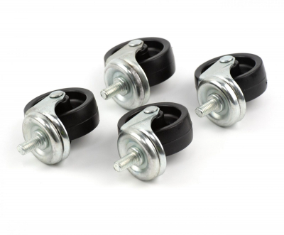 Bottle Skip Castors Black (Set of 4)