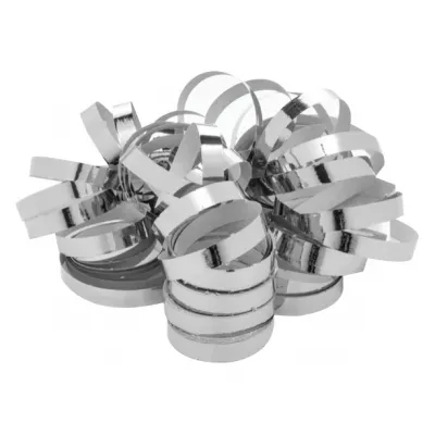 Silver Metallic Foil Streamers x612