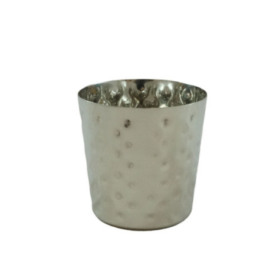 Serving Cup Hammered Stainless Steel 100mm 13.5oz
