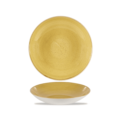 Churchill Stonecast Mustard Coupe Large Bowl 12Inch