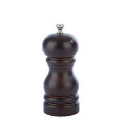 4.5Inch Brown Rubber Wood Pepper Mill